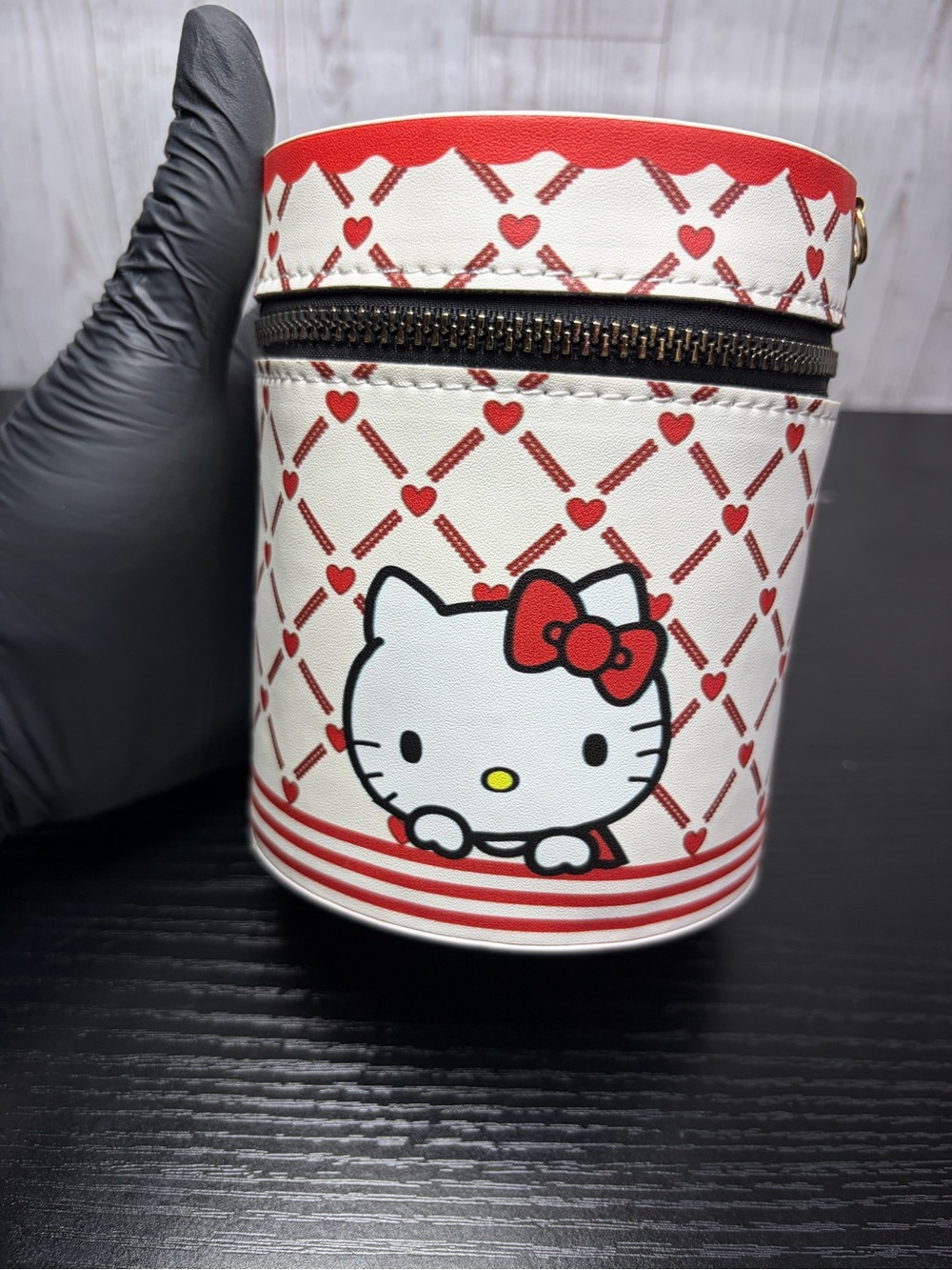 Sanrio Hello Kitty 24 Pcs Lip Gloss Set, In Cute Cosmetic Case With Gold Strap